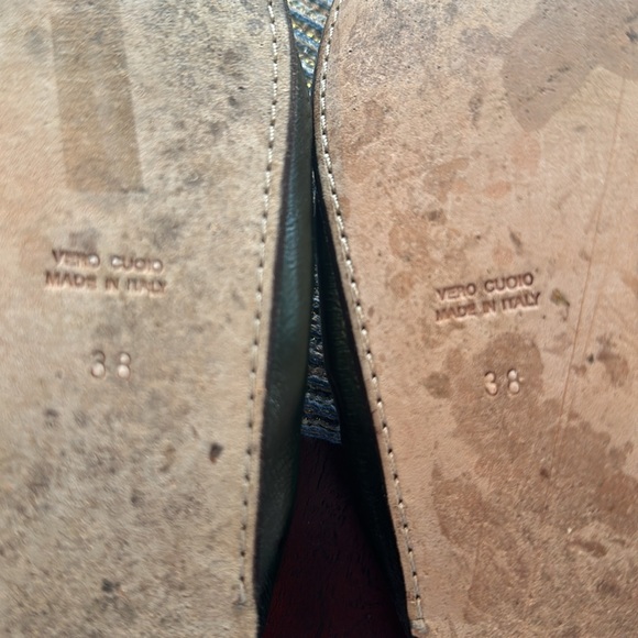 Vintage Green Leather Dolce & Gabbana Loafers 38 - Picture 9 of 16